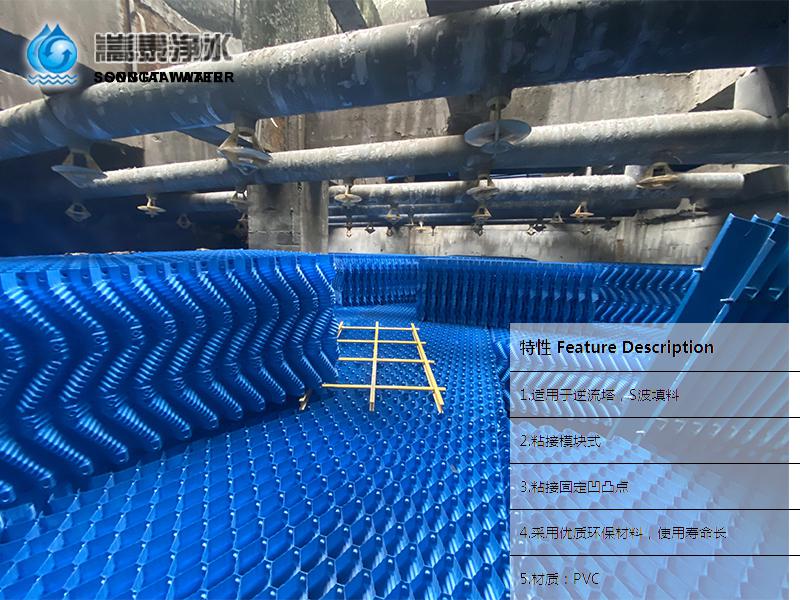 更換填料現場